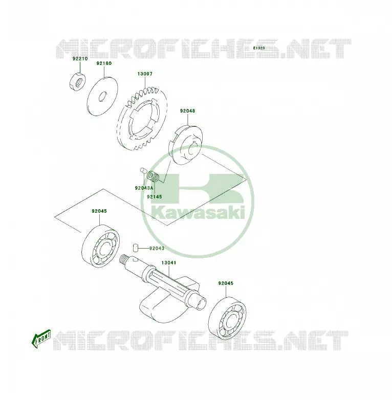 BALANCIER Kawasaki QUAD 400 2006 KFX400  KSF400A6F