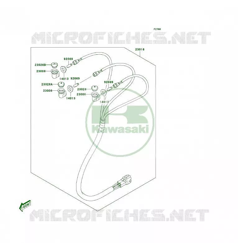 CHASSIS EQUIPMENT ELECTRIQUE Kawasaki QUAD 400 2006 KFX400  KSF400A6F