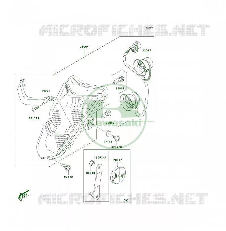 OPTIQUE(S) Kawasaki QUAD 400 2006 KFX400  KSF400A6F