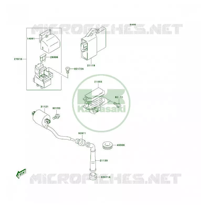 SYSTEME D&acute;ALLUMAGE Kawasaki QUAD 400 2006 KFX400  KSF400A6F