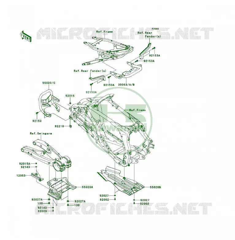 PROTECTION(S) Kawasaki QUAD 450 2008 KFX450R  KSF450B8F