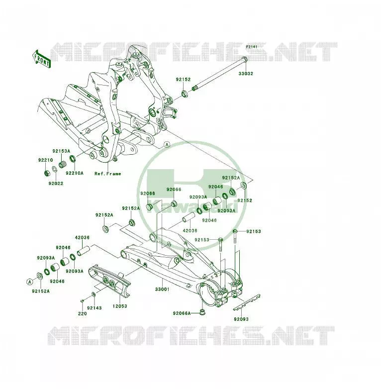 BRAS OSCILLANT Kawasaki QUAD 450 2009 KFX450R  KSF450B9F