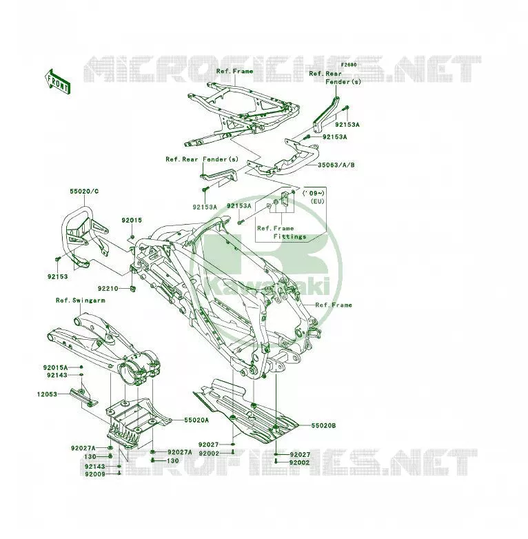 PROTECTION(S) Kawasaki QUAD 450 2009 KFX450R  KSF450B9FA