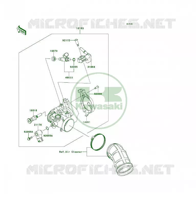 CARBU Kawasaki QUAD 450 2009 KFX450R  KSF450B9FB