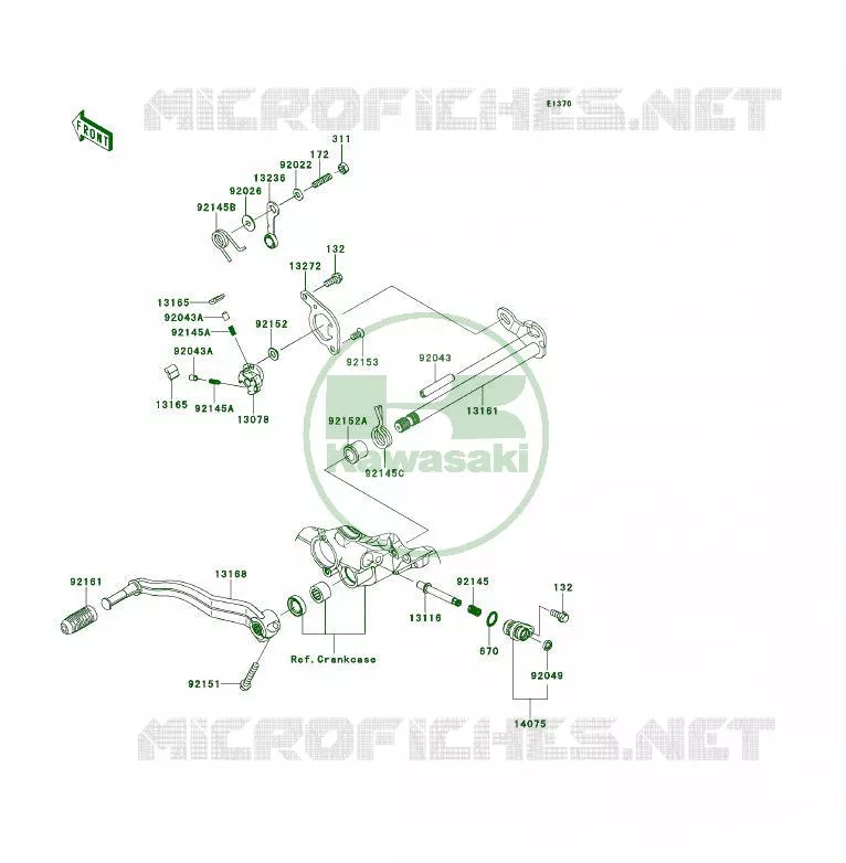 SELECTEUR Kawasaki QUAD 450 2009 KFX450R  KSF450B9FB