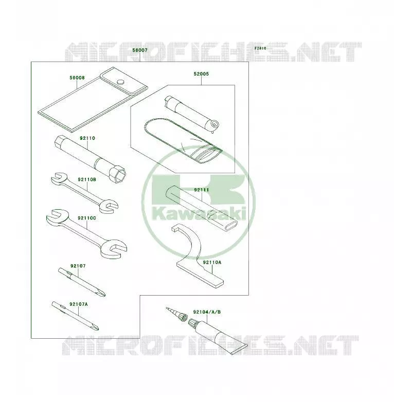 OUTIL UTILISATEUR Kawasaki QUAD 450 2010 KFX450R  KSF450BAF