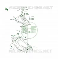 RESERVOIR CARBURANT pour Kawasaki KFX450R 2010