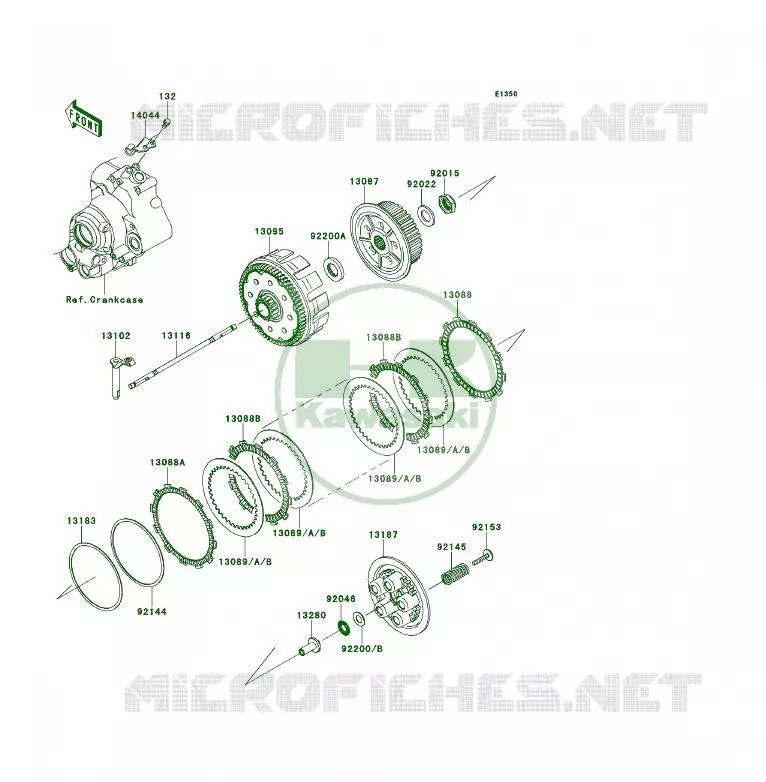 EMBRAYAGE Kawasaki QUAD 450 2012 KFX450R  KSF450BCS