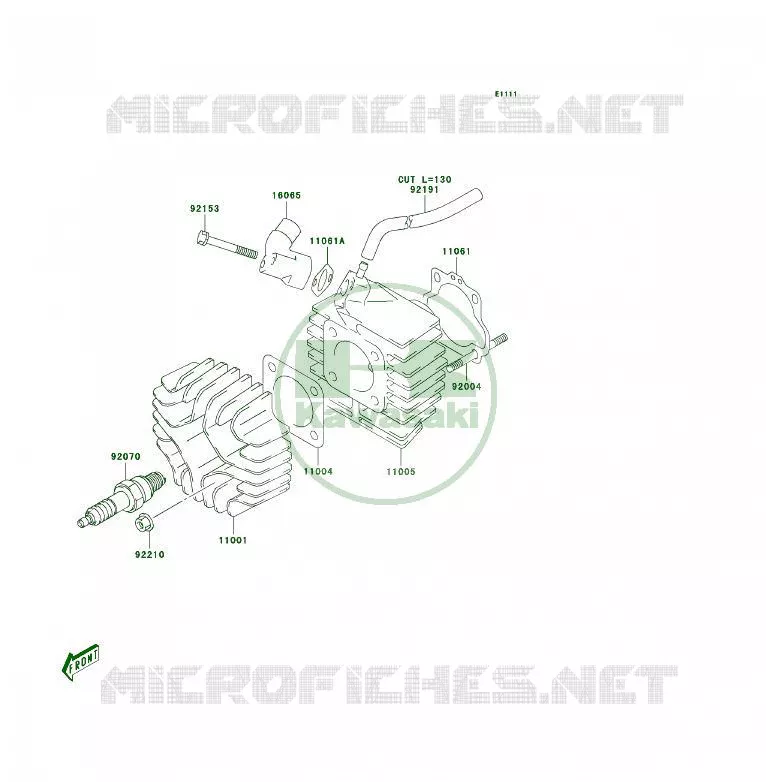 CULASSE Kawasaki QUAD 50 2003 KFX50  KSF50-A1