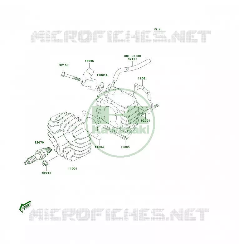 CULASSE Kawasaki QUAD 50 2003 KFX50  KSF50-A1