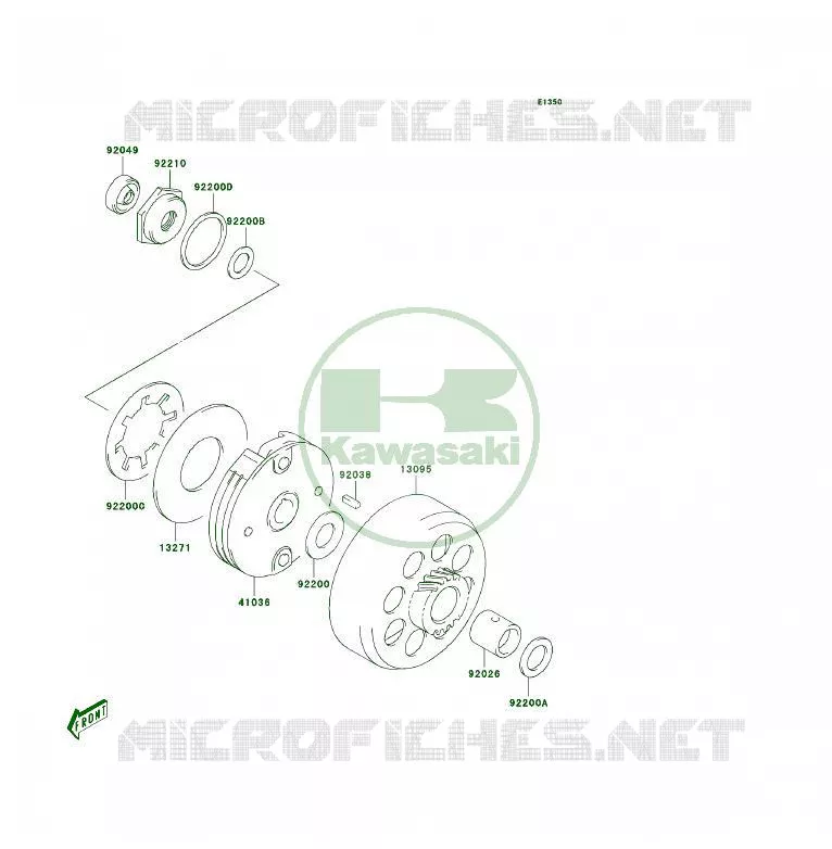 EMBRAYAGE Kawasaki QUAD 50 2003 KFX50  KSF50-A1