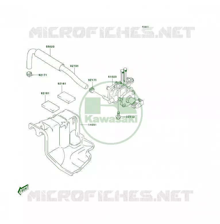 FILTRE A ESSENCE Kawasaki QUAD 50 2003 KFX50  KSF50-A1