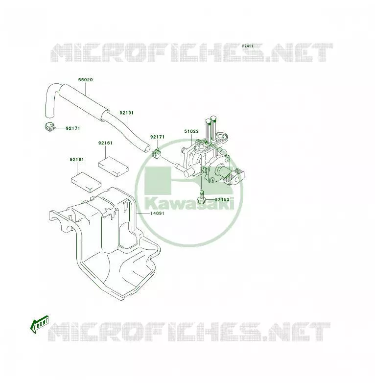 FILTRE A ESSENCE Kawasaki QUAD 50 2004 KFX50  KSF50-A2