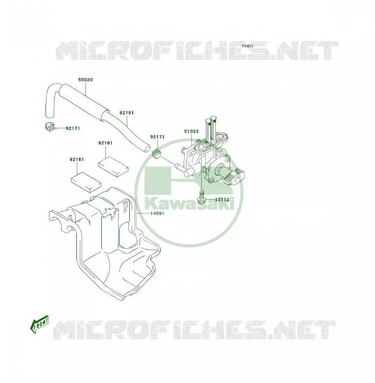 FILTRE A ESSENCE Kawasaki QUAD 50 2006 KFX50  KSF50A6F