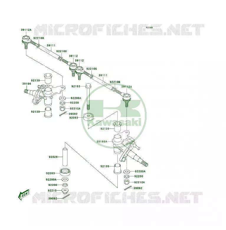 BRAS ARTICULE Kawasaki QUAD 50 2006 KFX50  KSF50A6F