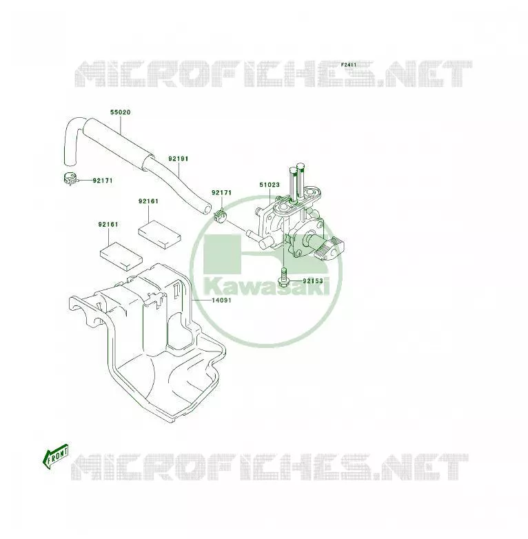 FILTRE A ESSENCE Kawasaki QUAD 50 2006 KFX50  KSF50A6F