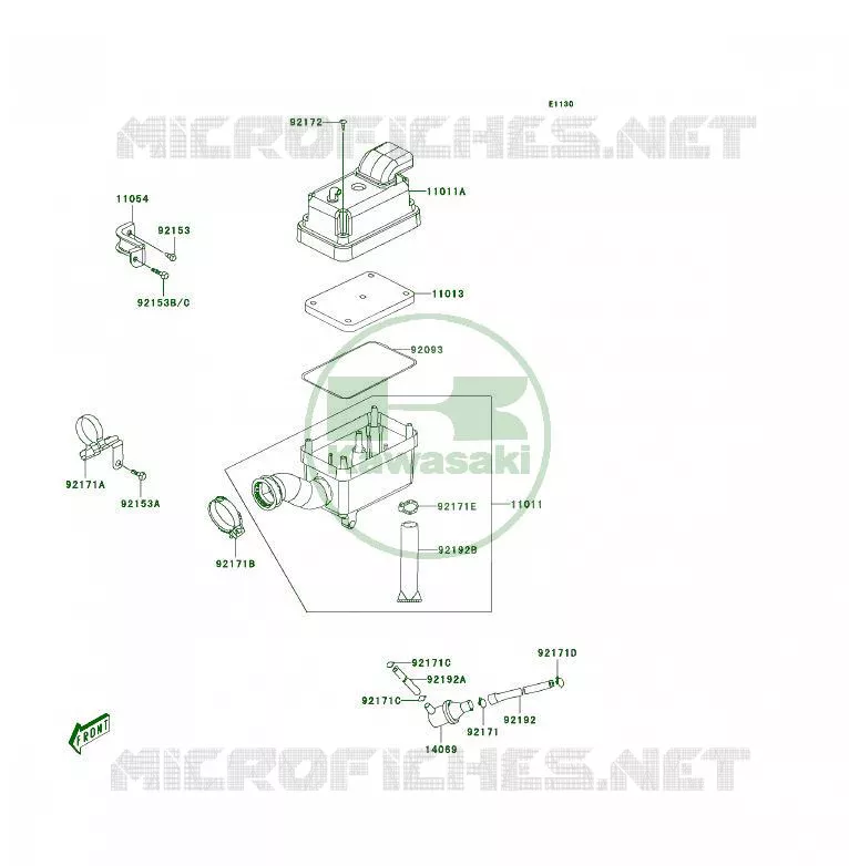 FILTRE A AIR Kawasaki QUAD 50 2007 KFX50  KSF50B7F