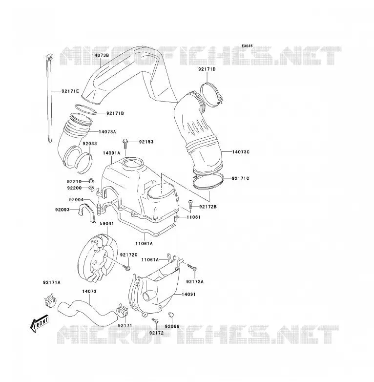 REFROIDISSEMENT Kawasaki QUAD 80 2004 KFX80  KSF80-A2
