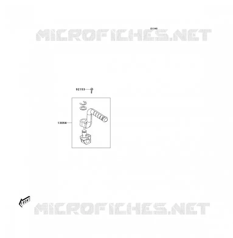 MECANISME DE KICK Kawasaki QUAD 90 2007 KFX90  KSF90A7F