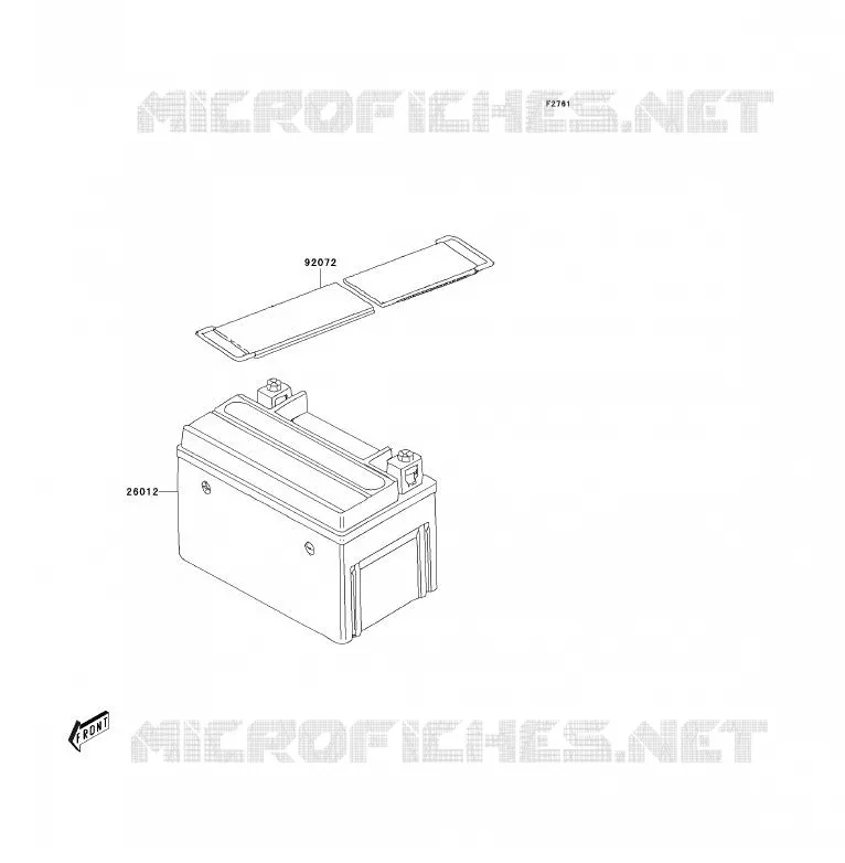 BATTERIE Kawasaki QUAD 90 2007 KFX90  KSF90A7F