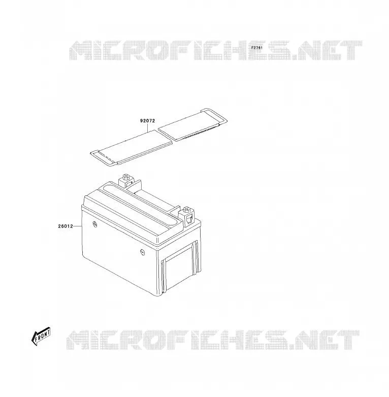 BATTERIE Kawasaki QUAD 90 2008 KFX90  KSF90A8F