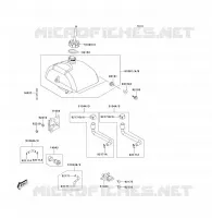 RESERVOIR CARBURANT pour Kawasaki KFX90 2008