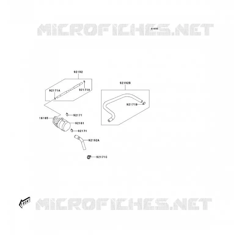 SYSTEME D'EVAPORATION CARBURANT Kawasaki QUAD 90 2008 KFX90  KSF90A8F