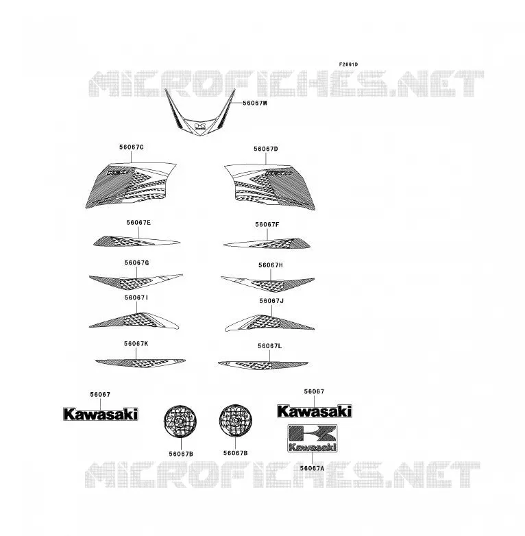STICKER(GREEN)(US) Kawasaki QUAD 90 2009 KFX90  KSF90A9S