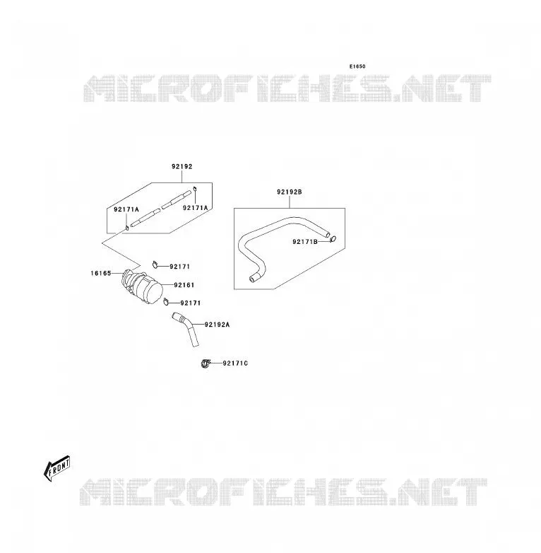 SYSTEME D'EVAPORATION CARBURANT Kawasaki QUAD 90 2009 KFX90  KSF90A9S
