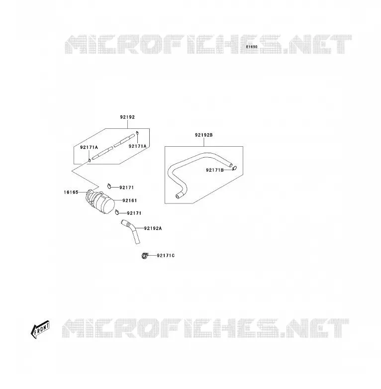 SYSTEME D'EVAPORATION CARBURANT Kawasaki QUAD 90 2009 KFX90  KSF90A9S