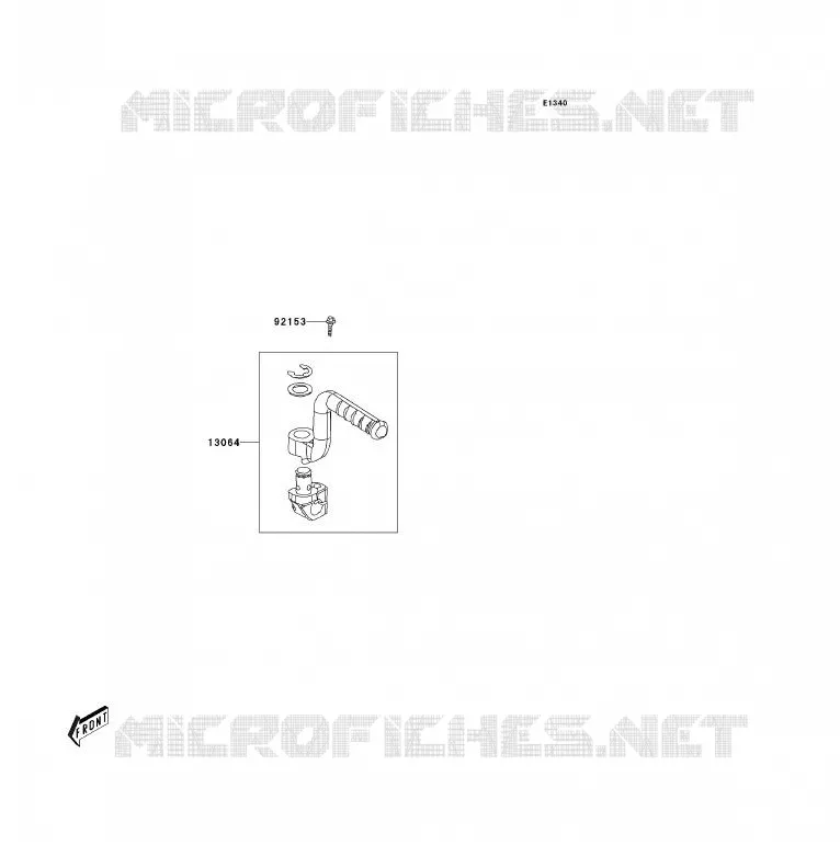 MECANISME DE KICK Kawasaki QUAD 90 2011 KFX90  KSF90ABF