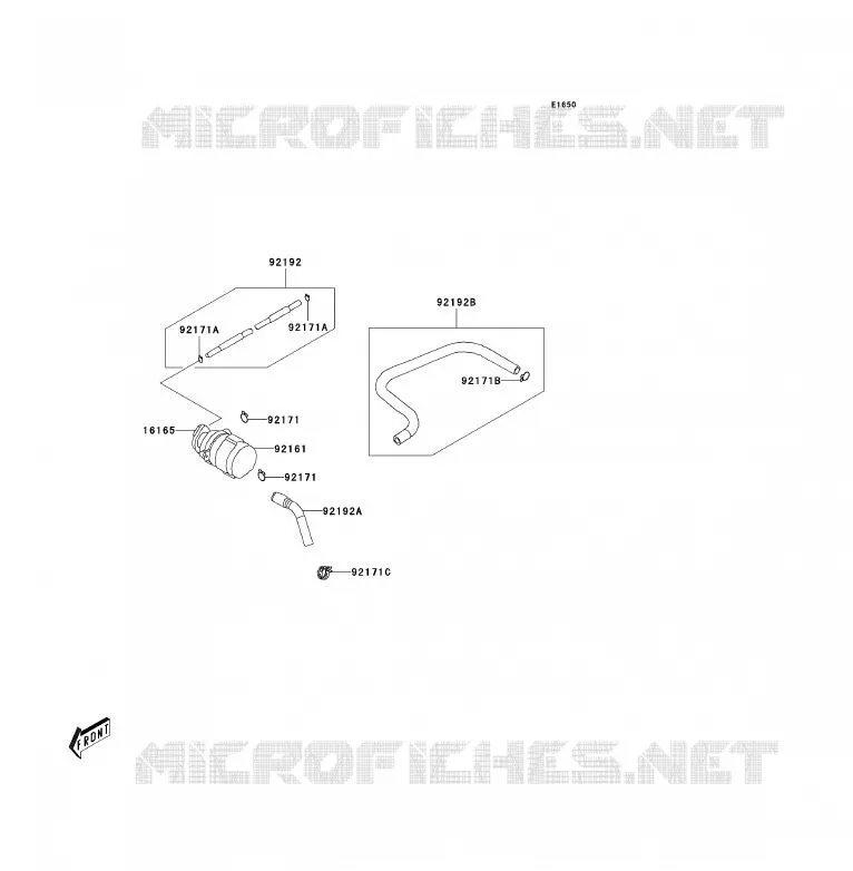 SYSTEME D'EVAPORATION CARBURANT Kawasaki QUAD 90 2011 KFX90  KSF90ABF