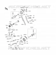 ARBRE A CAME/TENDEUR pour Kawasaki KFX700 2004