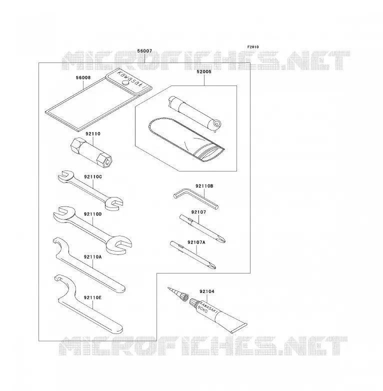 OUTIL UTILISATEUR Kawasaki QUAD 700 2004 KFX700  KSV700-A1