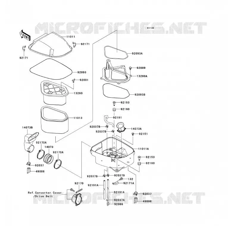 FILTRE A AIR Kawasaki QUAD 700 2005 KFX700  KSV700-A2