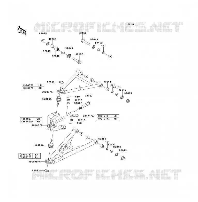 SUSPENSION Kawasaki QUAD 700 2006 KFX700  KSV700A6F