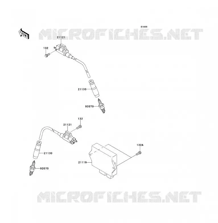 SYSTEME D&acute;ALLUMAGE Kawasaki QUAD 700 2007 KFX700  KSV700A7F