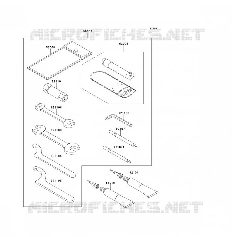 OUTIL UTILISATEUR Kawasaki QUAD 700 2007 KFX700  KSV700A7F