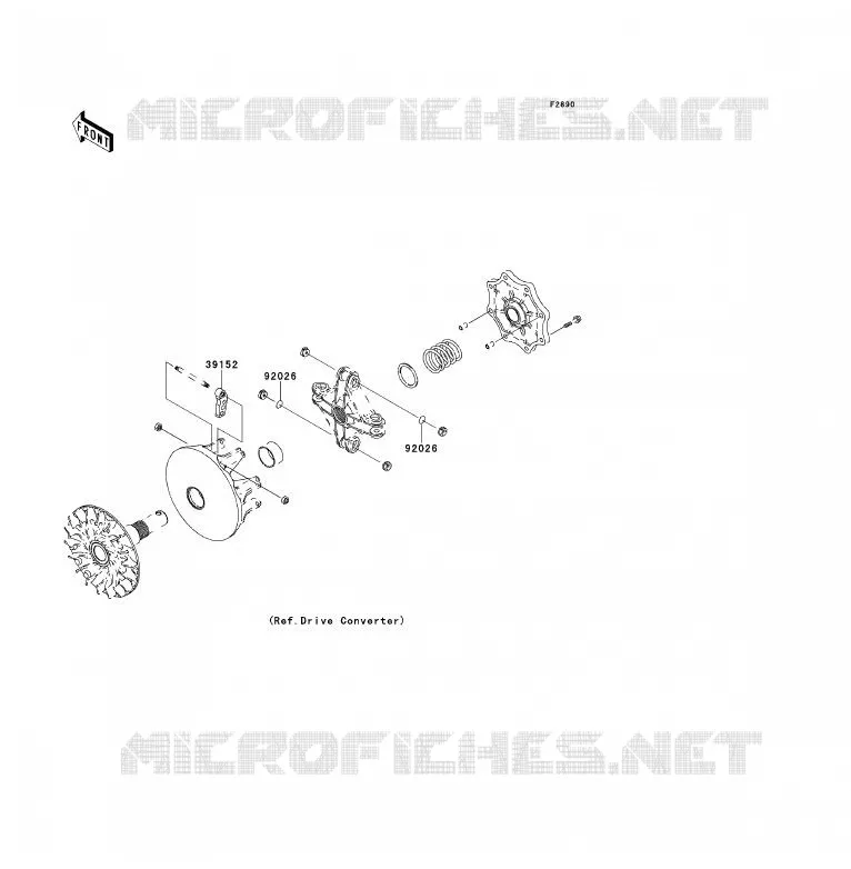 PIECE EN OPTION Kawasaki QUAD 700 2007 KFX700  KSV700A7F