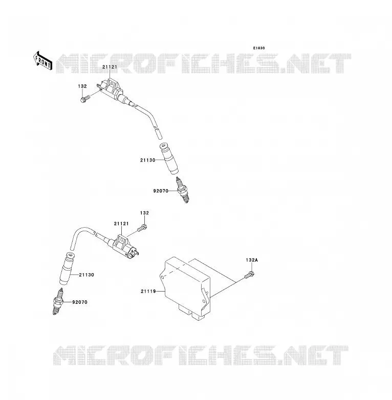 SYSTEME D&acute;ALLUMAGE Kawasaki QUAD 700 2007 KFX700  KSV700A7F