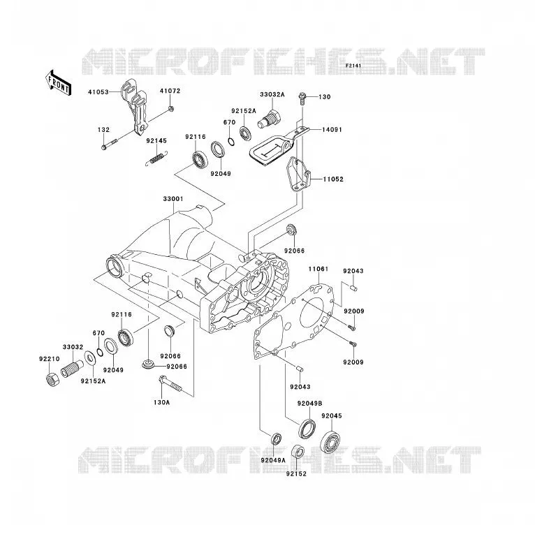 BRAS OSCILLANT Kawasaki QUAD 700 2008 KFX700  KSV700A8F