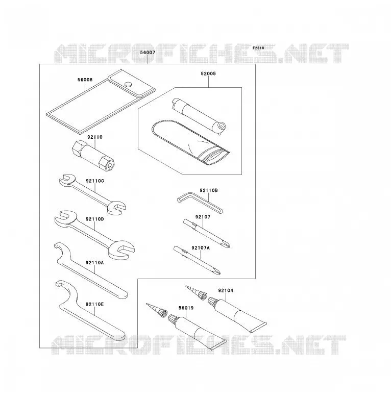 OUTIL UTILISATEUR Kawasaki QUAD 700 2009 KFX700  KSV700A9F