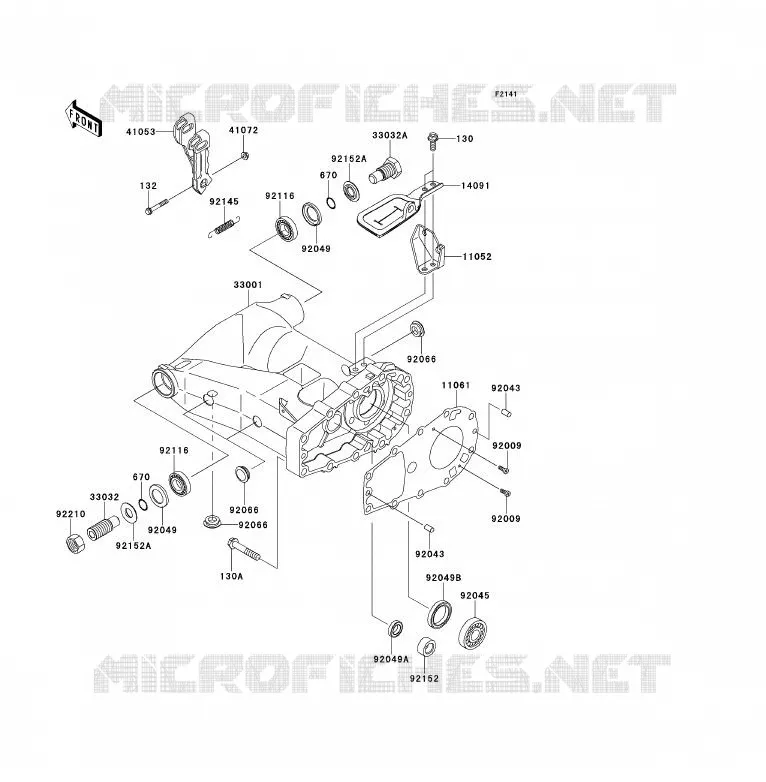 BRAS OSCILLANT Kawasaki QUAD 700 2011 KFX700  KSV700ABF