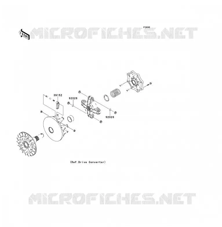 PIECE EN OPTION Kawasaki QUAD 700 2011 KFX700  KSV700ABF