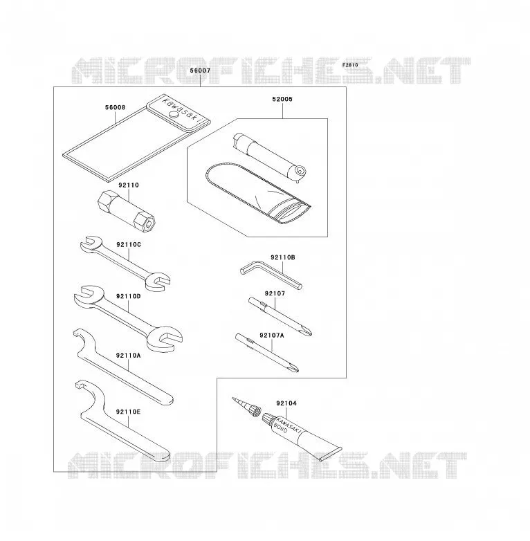 OUTIL UTILISATEUR Kawasaki QUAD 700 2004 KFX700  KSV700-B1