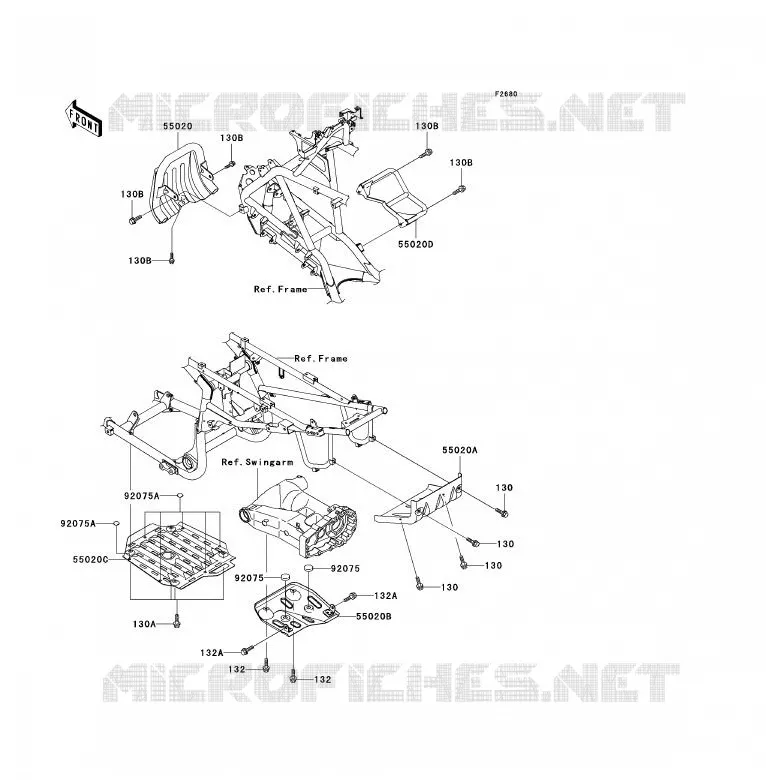 PROTECTION(S) Kawasaki QUAD 700 2004 KFX700  KSV700-B1