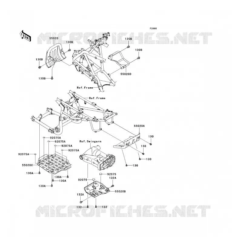 PROTECTION(S) Kawasaki QUAD 700 2006 KFX700  KSV700B6F