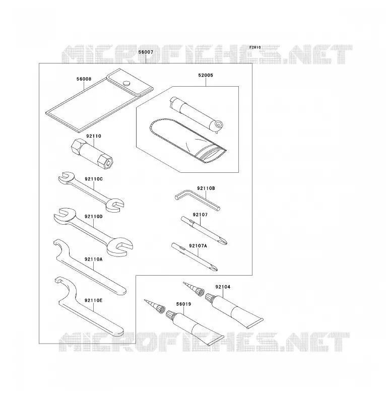 OUTIL UTILISATEUR Kawasaki QUAD 700 2007 KFX700  KSV700B7F