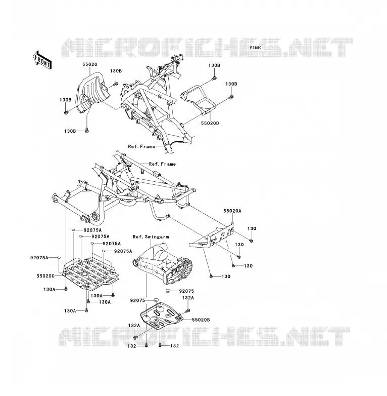PROTECTION(S) Kawasaki QUAD 700 2007 KFX700  KSV700B7F
