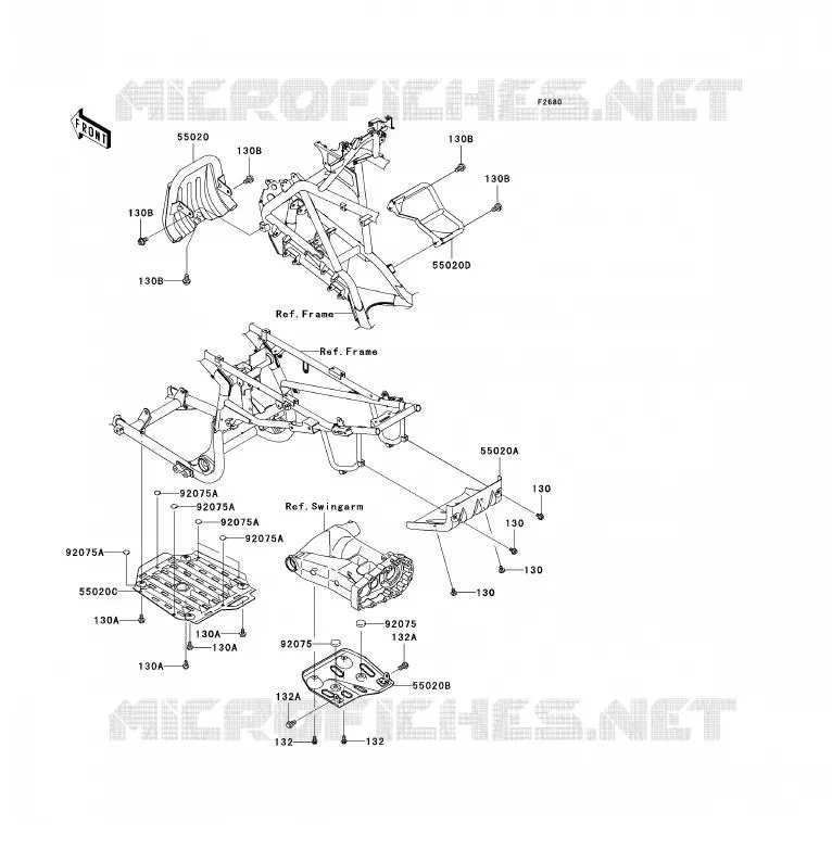 PROTECTION(S) Kawasaki QUAD 700 2007 KFX700  KSV700B7F